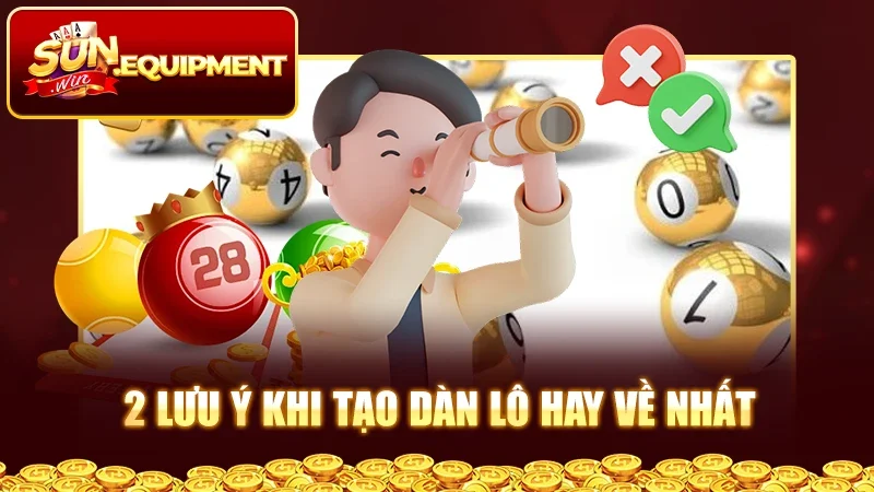 2 lưu ý khi tạo dàn lô hay về nhất