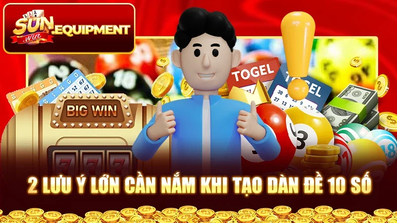 2 lưu ý lớn cần nắm khi tạo dàn đề 10 số