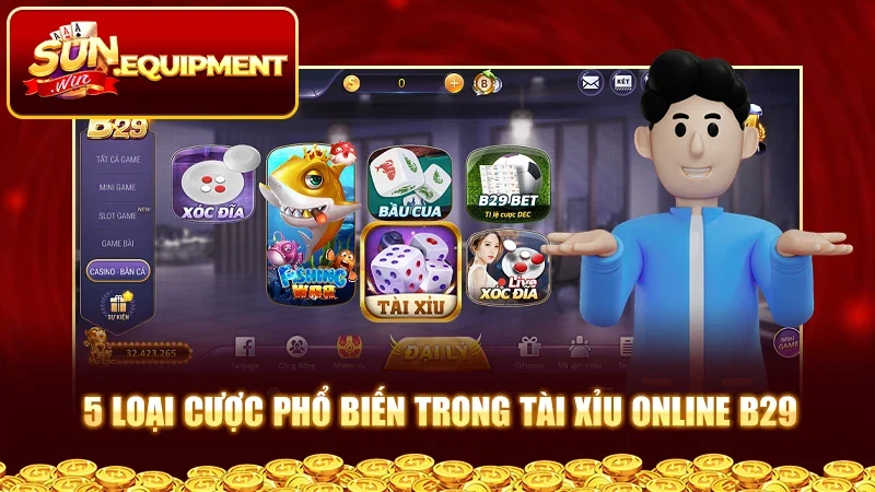 5 loại cược phổ biến trong Tài Xỉu Online B29