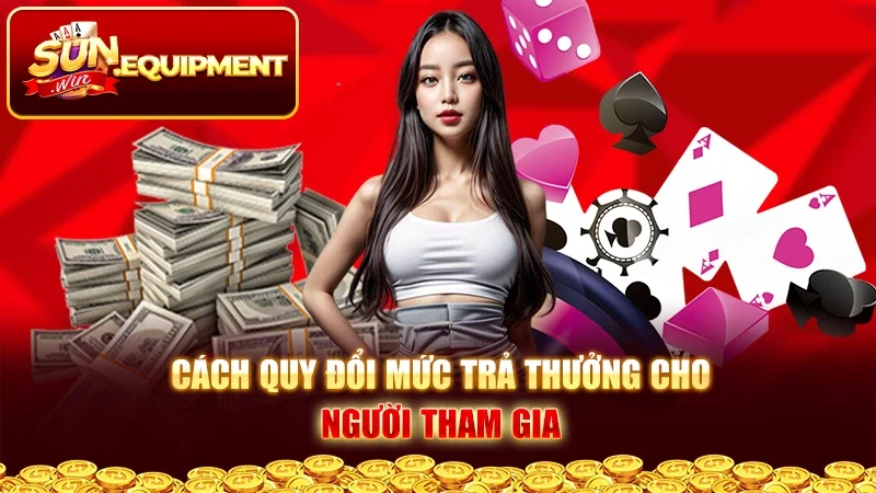 Cách quy đổi mức trả thưởng cho người tham gia